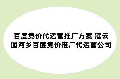 百度竞价代运营推广方案 灌云图河乡百度竞价推广代运营公司